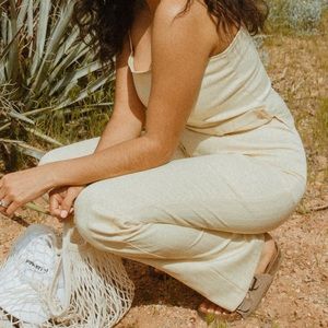 VINTAGE SUIT PANTS AND TANK TOP